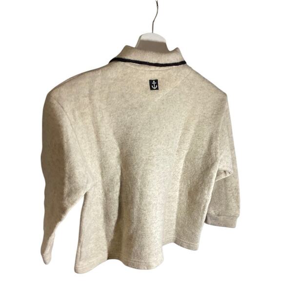 GARCON de floriane france collard long sleeve sweater wool blend kids sz 6 - Picture 2 of 7